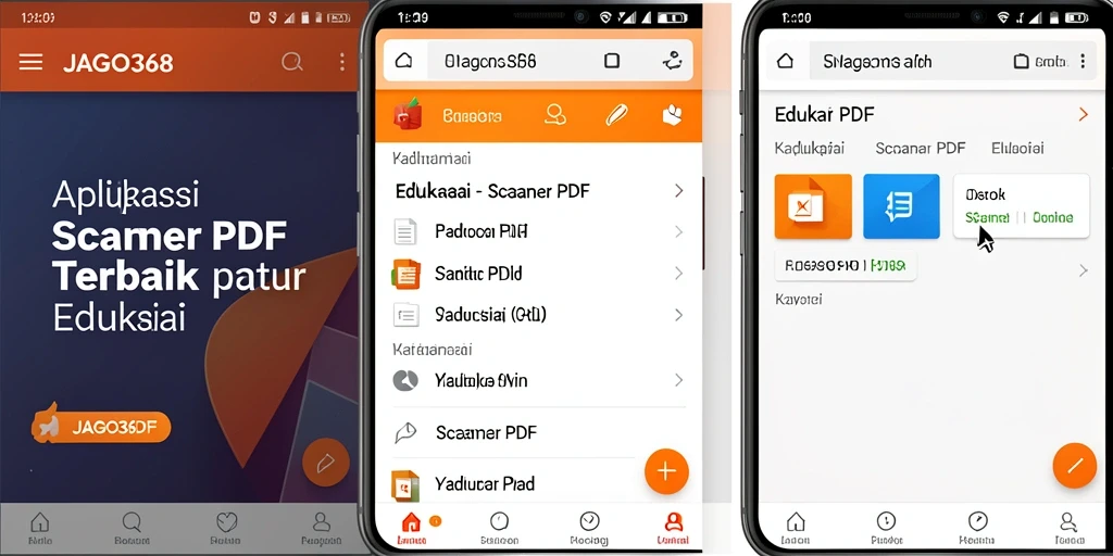 Antarmuka JAGO368 untuk fungsi Scanner PDF yang user-friendly.
